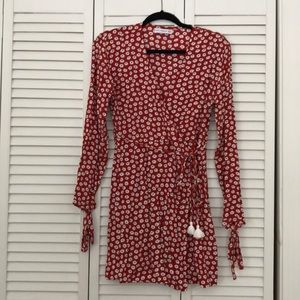 Faithfull the Brand wrap mini dress size M